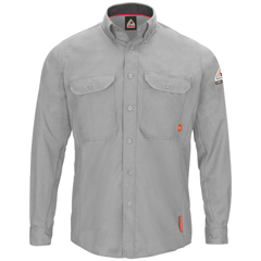 VFIQS52LG-RG-M - Bulwark - Mens iQ Series® Comfort Woven Long Sleeve Lightweight Shirt