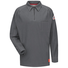 VFIQT12CH-RG-4XL - Bulwark - iQ Series® Comfort Knit Mens Fire Resistant Long Sleeve Polo