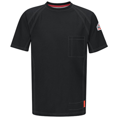 VFIQT30BK-SS-S - Bulwark - iQ Series® Comfort Knit Mens Fire Resistant Short Sleeve T-Shirt