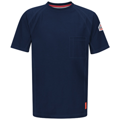 VFIQT30DB-SS-L - Bulwark - iQ Series® Comfort Knit Mens Fire Resistant Short Sleeve T-Shirt