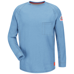 VFIQT32BL-RG-XL - Bulwark - iQ Series® Comfort Knit Mens Fire Resistant Long Sleeve T-Shirt