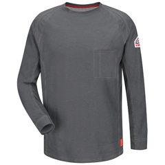 VFIQT32CH-LN-M - Bulwark - iQ Series® Comfort Knit Mens Fire Resistant Long Sleeve T-Shirt