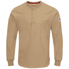 VFIQT40KH-RG-M - Bulwark - iQ Series® Comfort Plus Knit Mens Fire Resistant Henley