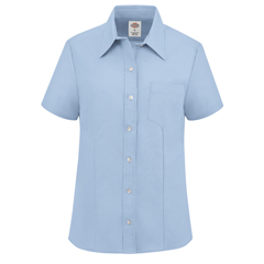 VFIS254LB-RG-M - Dickies - Womens Short-Sleeve Stretch Oxford Shirt