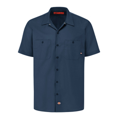 VFIS535NV-RG-3XL - Dickies - Mens Industrial Short-Sleeve Work Shirt