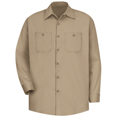 VFISC30KH-RG-S - Red Kap - Mens Long Sleeve Wrinkle-Resistant Cotton Work Shirt