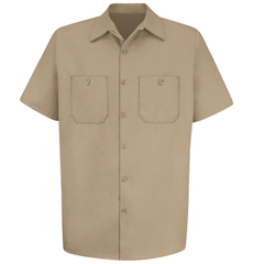 VFISC40KH-SS-XXL - Red Kap - Mens Short Sleeve Wrinkle-Resistant Cotton Work Shirt
