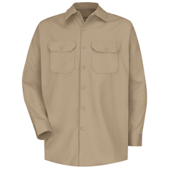 VFISC70KH-LN-L - Red Kap - Mens Long Sleeve Deluxe Heavyweight Cotton Shirt