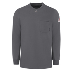 VFISET2CH-RG-L - Bulwark - Mens Lightweight Fire Resistant Long Sleeve T-Shirt