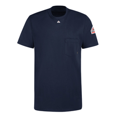 VFISET8NV-SS-XL - Bulwark - Mens Lightweight Fire Resistant Short Sleeve T-Shirt