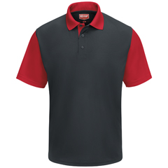 VFISK56CR-SS-4XL - Red Kap - Mens Short Sleeve Performance Knit® Color-Block Polo