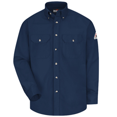 VFISLU2NV-LN-M - Bulwark - Mens Midweight Fire Resistant Dress Uniform Shirt