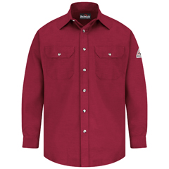 VFISLU6RD-RG-XXL - Bulwark - Mens Lightweight Fire Resistant  Dress Uniform Shirt