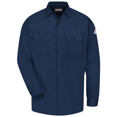 VFISLW2NV-LN-4XL - Bulwark - Mens Midweight Excel FR® ComforTouch® Work Shirt