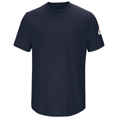 VFISMT6NV-SS-S - Bulwark - Mens Lightweight Fire Resistant Short Sleeve T-Shirt