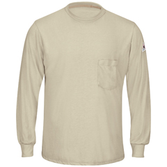 VFISMT8KH-RG-XXL - Bulwark - Mens Lightweight Fire Resistant Long Sleeve T-Shirt