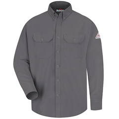 VFISMU2GY-LN-M - Bulwark - Mens Midweight Fire Resistant Dress Uniform Shirt CAT 2