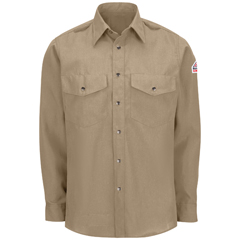 VFISNS2TN-RG-M - Bulwark - Mens Lightweight Nomex Fire Resistant Snap-Front Shirt