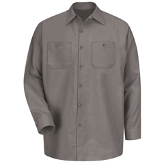 VFISP14GY-RG-3XL - Red Kap - Mens Long Sleeve Industrial Work Shirt