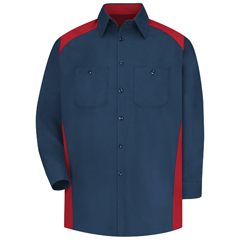 VFISP18RN-LN-XXL - Red Kap - Mens Long Sleeve Motorsports Shirt