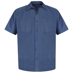 VFISP24EX-SS-XXL - Red Kap - Mens Short Sleeve Industrial Stripe Work Shirt