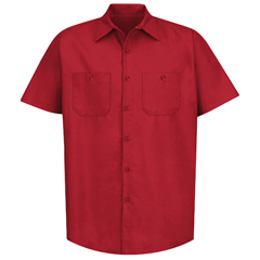 VFISP24RD-SSL-L - Red Kap - Mens Short Sleeve Industrial Work Shirt