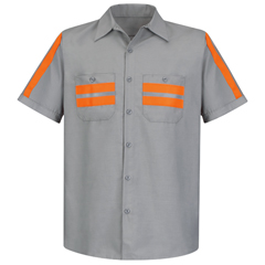 Red Kap Short Sleeve Enhanced Visibility Shirt