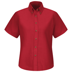 Red Kap Women's Short Sleeve Poplin Dress Shirt