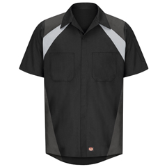 VFISY28BC-SS-M - Red Kap - Mens Short Sleeve Tri-Color Shop Shirt