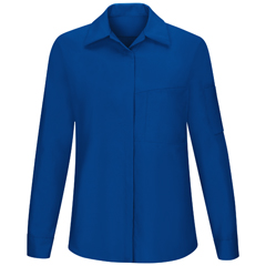 Red Kap Women's Long Sleeve Performance Plus Shop Shirt with OilBlok Technology