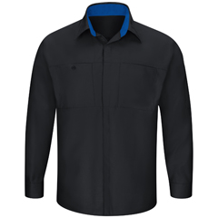 VFISY32BR-RG-L - Red Kap - Mens Long Sleeve Performance Plus Shop Shirt with OilBlok Technology