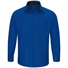 VFISY32RB-RG-L - Red Kap - Mens Long Sleeve Performance Plus Shop Shirt with OilBlok Technology