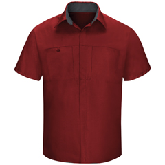 VFISY42FC-SSL-XXL - Red Kap - Mens Short Sleeve Performance Plus Shop Shirt with OilBlok Technology