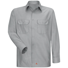 VFISY50GY-LN-L - Red Kap - Mens Long Sleeve Solid Rip Stop Shirt