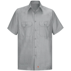 VFISY60GY-SSL-L - Red Kap - Mens Short Sleeve Solid Rip Stop Shirt