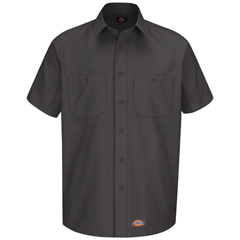 VFIWS20CH-SS-L - Dickies - Mens Canvas Short-Sleeve Work Shirt