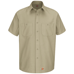 VFIWS20KH-SS-L - Dickies - Mens Canvas Short-Sleeve Work Shirt