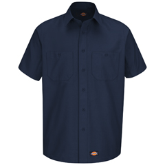 VFIWS20NV-SS-4XL - Dickies - Mens Canvas Short-Sleeve Work Shirt