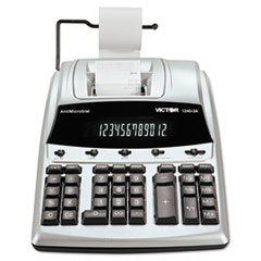 VCT12403A - Victor® 1240-3A Commercial Printing Calculator with Built-in Antimicrobial Protection