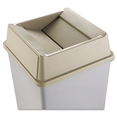 RCP2664BEI - Rubbermaid® Commercial Untouchable® Square Swing Top Lid