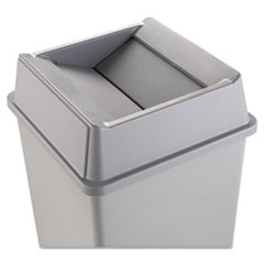 RCP2664GRAY - Rubbermaid® Commercial Untouchable® Square Swing Top Lid
