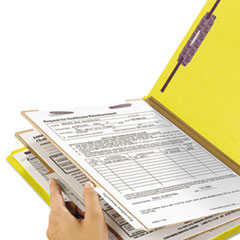 SMD14034 - Smead™ Six-Section Colored Pressboard Top Tab Classification Folders with SafeSHIELD® Coated Fasteners