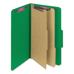 SMD19033 - Smead™ Six-Section Colored Pressboard Top Tab Classification Folders with SafeSHIELD® Coated Fasteners