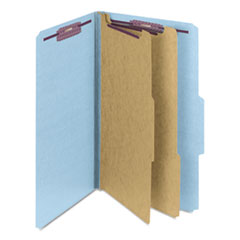 SMD19030 - Smead™ Six-Section Colored Pressboard Top Tab Classification Folders with SafeSHIELD® Coated Fasteners