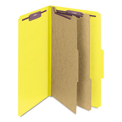 SMD19034 - Smead™ Six-Section Colored Pressboard Top Tab Classification Folders with SafeSHIELD® Coated Fasteners