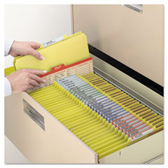SMD19034 - Smead™ Six-Section Colored Pressboard Top Tab Classification Folders with SafeSHIELD® Coated Fasteners