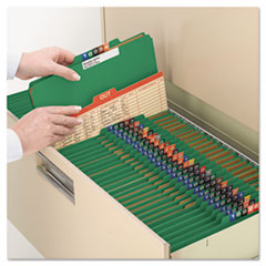 SMD14097 - Smead™ Eight-Section Colored Pressboard Top Tab Classification Folders with SafeSHIELD® Coated Fasteners