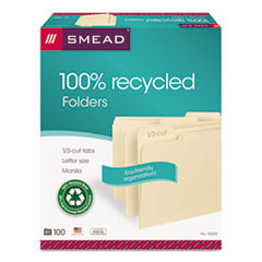 SMD10339 - Smead™ 100% Recycled Manila Top Tab File Folders