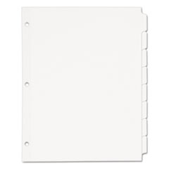 AVE11507 - Avery® Write & Erase Plain-Tab Paper Dividers