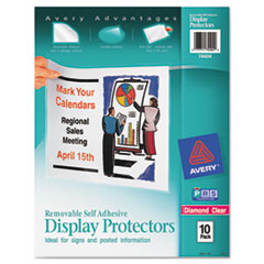 AVE74404 - Avery® Removable Self-Adhesive Clear Display Protector